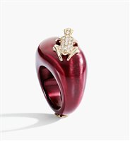 Anello Dada Arrigoni Donna Happy Frog in Argento Diamante 0.22 Ct DHF07ANBGRRDI - DHF07ANBGRRDI